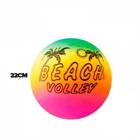 Bola De Vinil 22cm Beach Leve Colorida Infantil