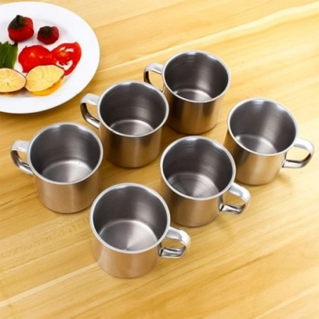 Caneca de Aço Inox com Alça 320ml