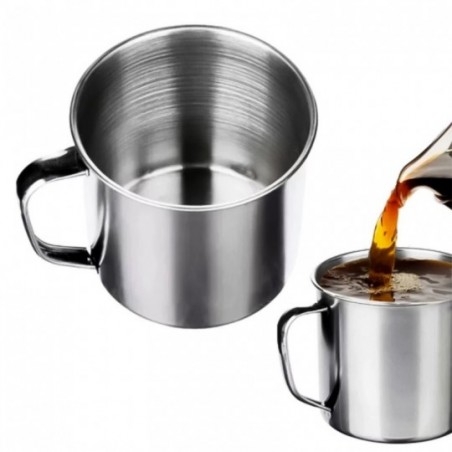 Caneca de Aço Inox com Alça 320ml