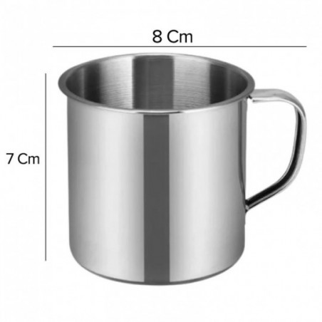 Caneca de Aço Inox com Alça 320ml