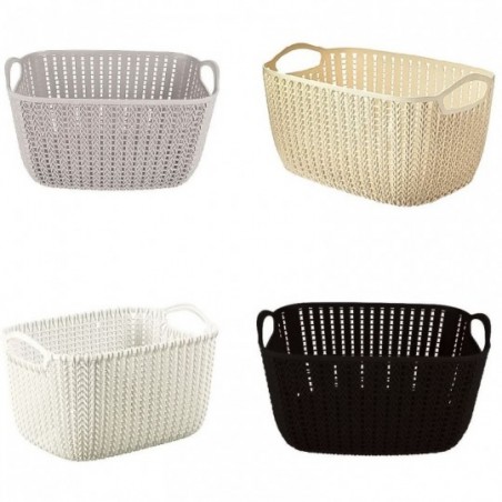 Cesto Organizador de Plástico Telada com Alça 11cm x 17cm