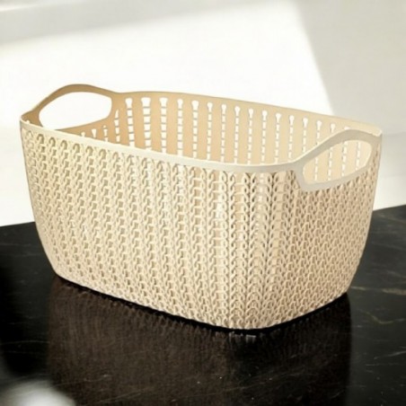 Cesto Organizador de Plástico Telada com Alça 11cm x 17cm