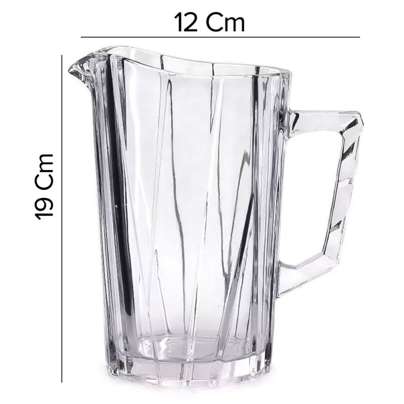 Jarra de Vidro com Alça Texturizada Galaxy 1250ml