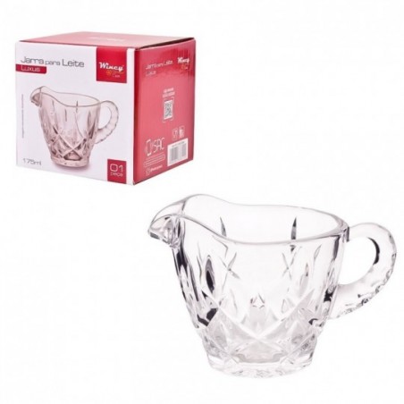 Jarra Para Leite De Vidro Texturizada Luxus 175ml