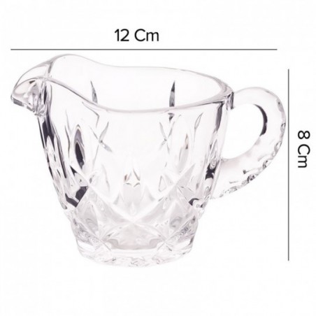 Jarra Para Leite De Vidro Texturizada Luxus 175ml