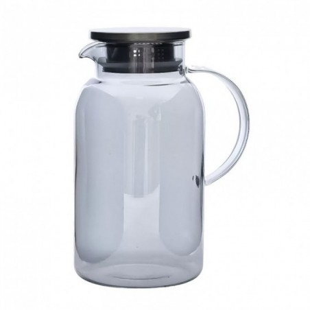 Jarra de Vidro Henry Com Tampa de Aço Inox 1,8L