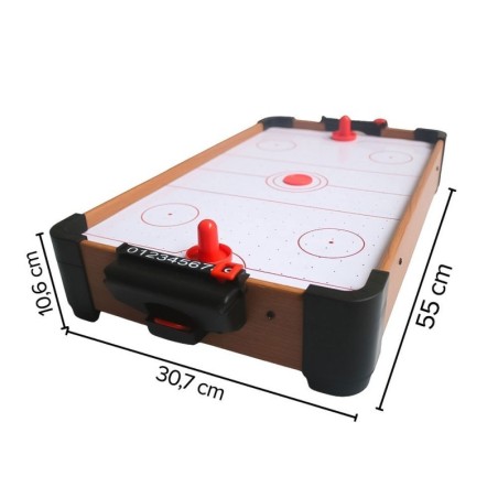 Mini Mesa De Aero Hockey Jogo Portátil 55cm X 30cm