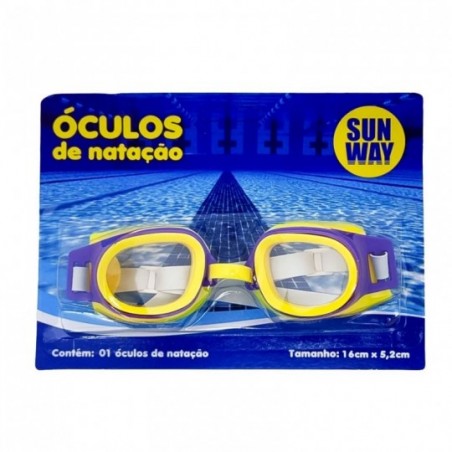 Óculos De Natação Ajustável 16cm X 5,2cm Infantil
