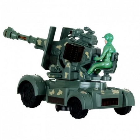 Carrinho Bate E Volta Tanque De Guerra Militar Com Luz E Som