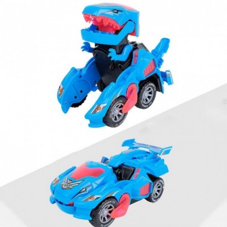 Carrinho Transforme Dinossauro Bate E Volta Com Luz E Som