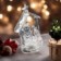 Enfeite De Natal Presépio Transparente Com Luzes 13cm