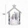 Enfeite De Natal Presépio Transparente Com Luzes 13cm