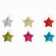 Kit 6 Estrelas Com Glitter 5cm Enfeite Para Arvore De Natal