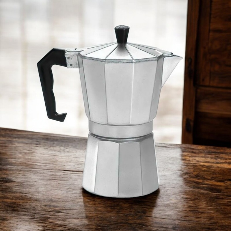 Cafeteira Italiana Moka 200ml Em Alumínio Para Café E Chá