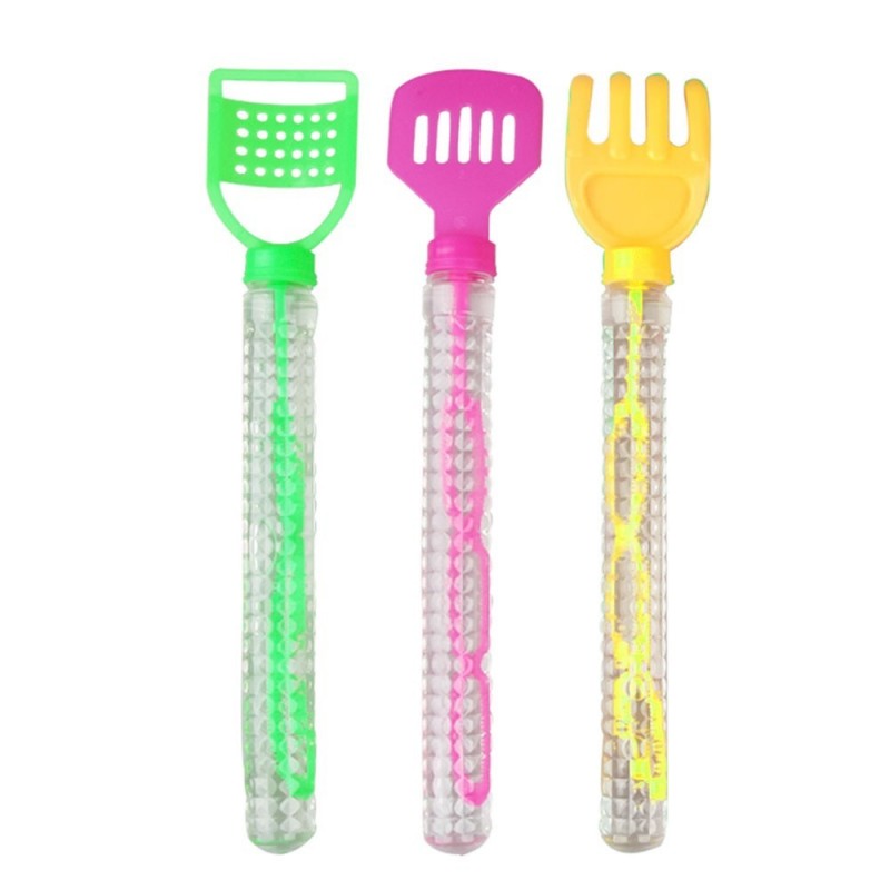 Bolha De Sabão 24cm Bastão Utensílios Sortidos
