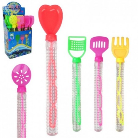 Bolha De Sabão 24cm Bastão Utensílios Sortidos