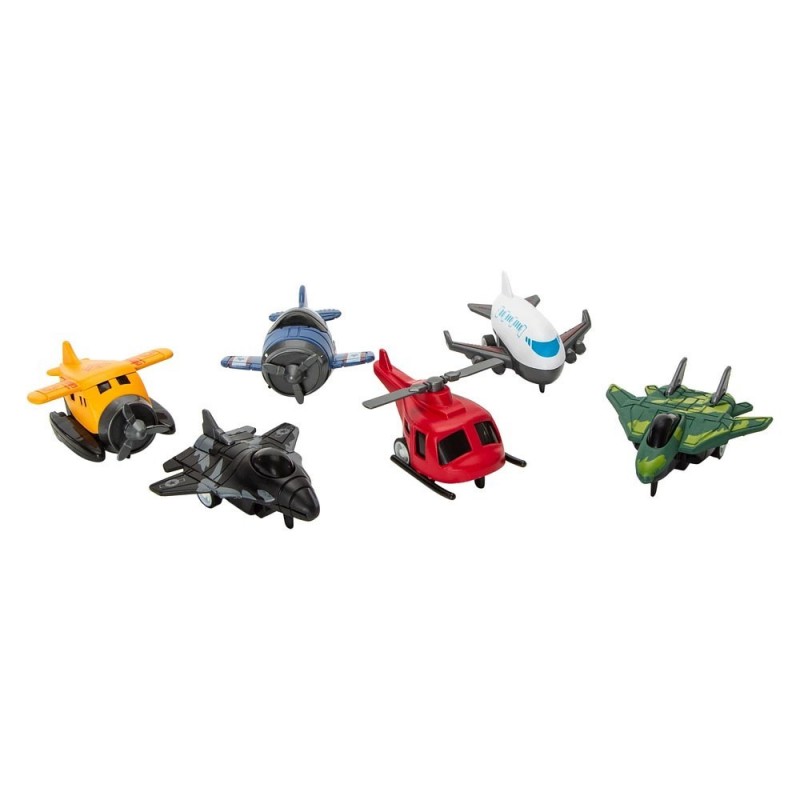 Brinquedo Mini Aeronaves A Fricção Airline 3 Peças