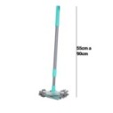 Esfregão Mop Triangular Chenile Retrátil Cabo 90cm