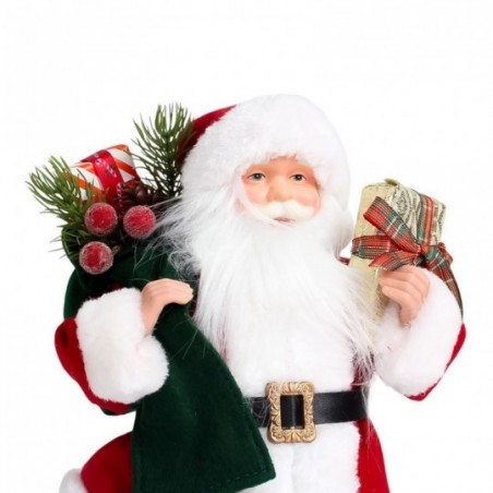 Boneco Enfeite De Natal Papai Noel Presentes 30cm