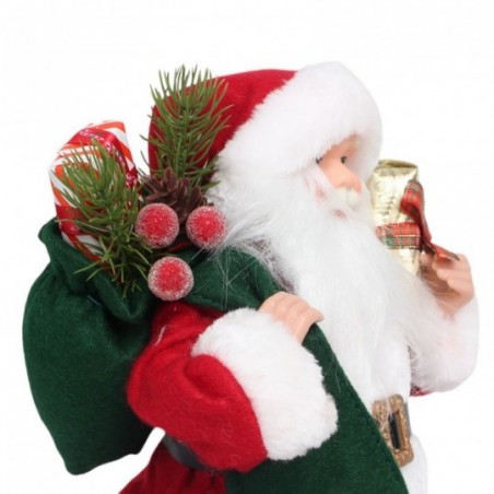Boneco Enfeite De Natal Papai Noel Presentes 30cm