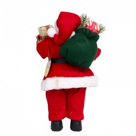 Boneco Enfeite De Natal Papai Noel Presentes 30cm