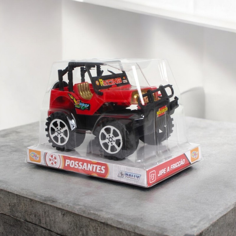 Carrinho A Fricção Jipe Estilo Rally Sports 9cm