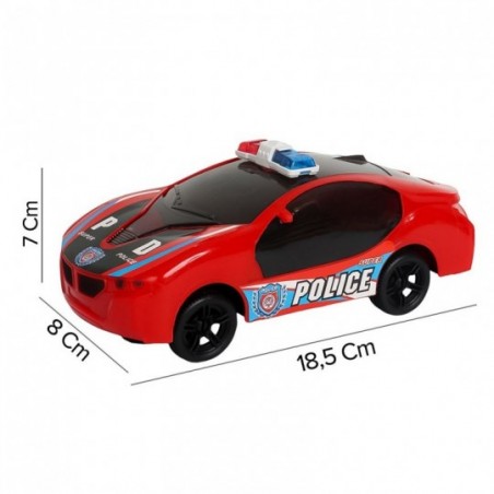 Carrinho Bate E Volta Polícia City Patrol Com Luz E Som