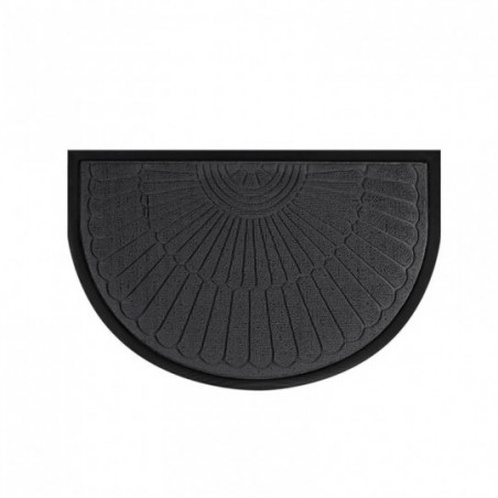 Tapete De Capacho Meia Lua Emborrachado 37cm x 57cm
