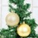 Kit 6 Bolas De Natal Dourado 7cm Mista Enfeite De Arvore