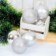 Kit 6 Bolas De Natal Prata 7cm Mista Enfeite De Arvore