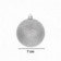 Kit 6 Bolas De Natal Prata 7cm Mista Enfeite De Arvore