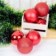 Kit 6 Bolas De Natal Vermelho 7cm Mista Enfeite De Arvore