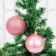 Kit 6 Bolas De Natal Rose 7cm Mista Enfeite De Arvore
