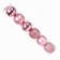 Kit 6 Bolas De Natal Rose 7cm Mista Enfeite De Arvore