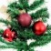 Kit 15 Bolas De Natal Lisa Fosca Glitter Vermelho 4 Cm