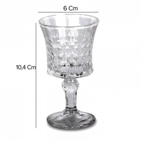 Jogo De Taças De Vidro Para Licor 6 Peças 65ml