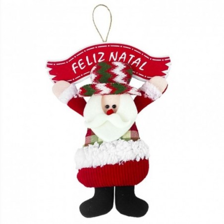 Guirlanda Xadrez Papai Noel Boneco De Neve 18cm x 24cm