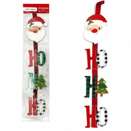 Enfeite De Decoração Faixa Natalina HoHoHo De Pendurar