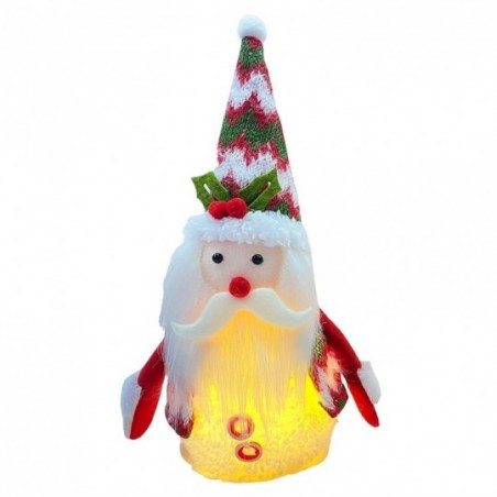 Enfeite Papai Noel E Boneco De Neve 12cm x 25cm Com Led