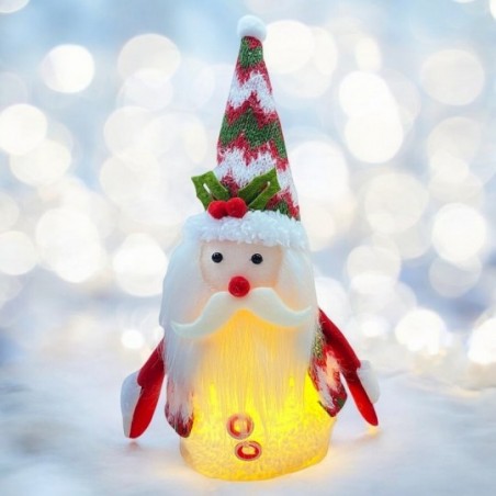 Enfeite Papai Noel E Boneco De Neve 12cm x 25cm Com Led