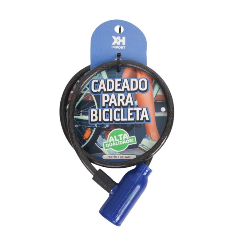 Trava Para Bicicleta Com Duas Chaves 65cm Múltiplas Funções - Compre Agora!