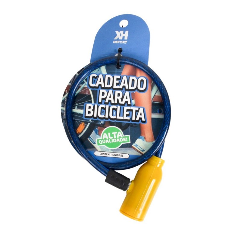 Trava Para Bicicleta Com Duas Chaves 65cm Múltiplas Funções - Compre Agora!
