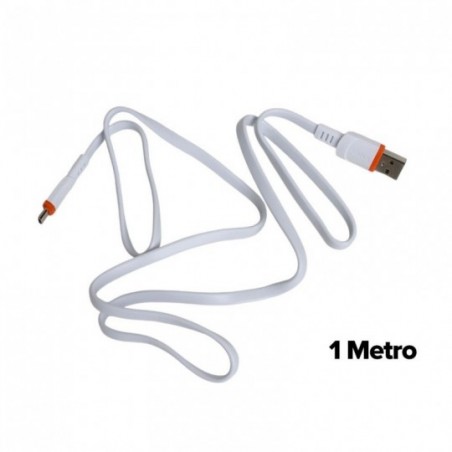 Cabo USB Micro V8 1 Metro Carregamento Rápido 3A