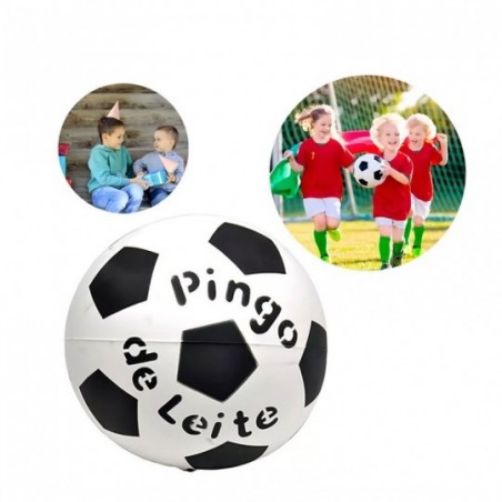 Brinquedo Bola De Vinil Craque Preto E Branco Nº8