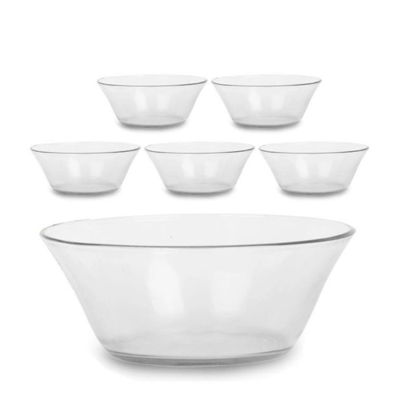 Jogo De Tigelas De Vidro Redonda Oriente Cristal 6 Peças 365ml