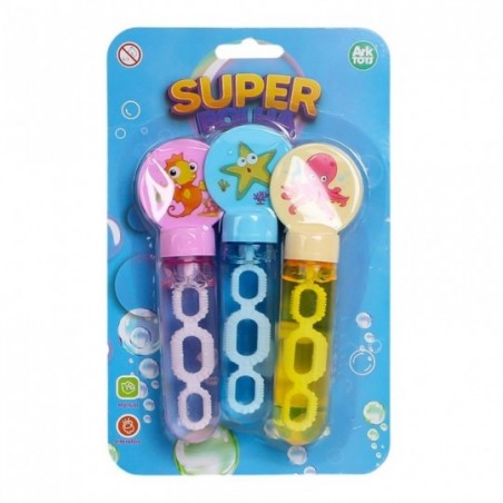 Bolha De Sabão Animais Marinhos 14 Cm Colorido Infantil 3 Unidades