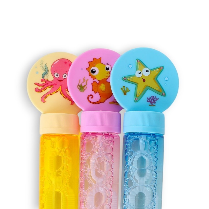 Bolha De Sabão Animais Marinhos 14 Cm Colorido Infantil 3 Unidades