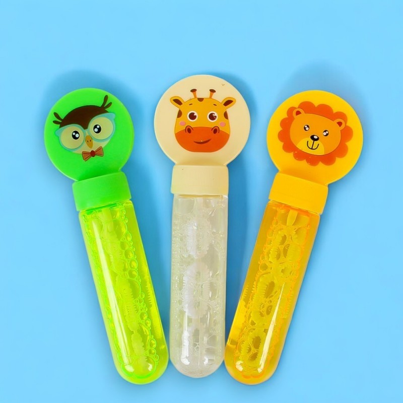 Bolha De Sabão Bichinhos 14 Cm Colorido Infantil 3 Unidades