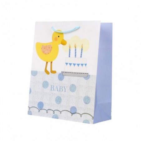 Sacola Para Presente De Papel Kids Pequena 18cm x 23cm
