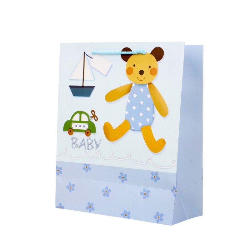 Sacola Para Presente De Papel Kids Pequena 18cm x 23cm